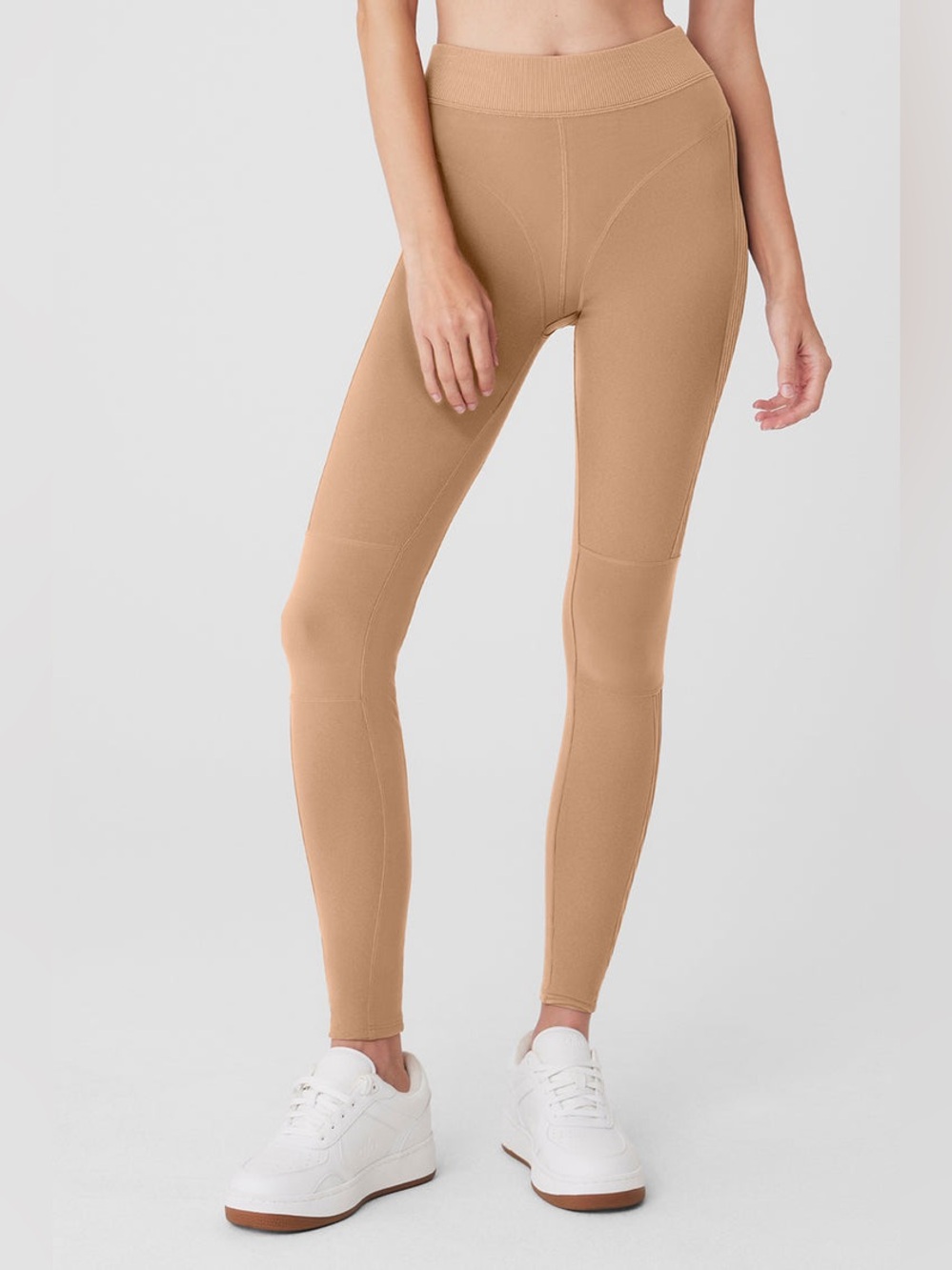 Alo Yoga Alosoft High-Waist Head Start Legging Toasted Almond - Sz S
